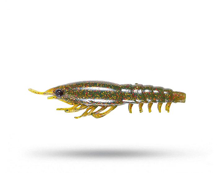 Nikko Soft Shell Shrimp 3' (4-pack) - UV Fusion i gruppen Fiskedrag / Kräftor & Creaturebaits hos Örebro Fiske & Outdoor AB (Nikko SS Shrimp UV Fusion)